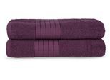 Badetuch GOOD MORNING "Uni Towels", rot (bordeaux), B:70cm L:140cm, Frottier, Obermaterial: 100% Baumwolle, Handtücher, Badetuch, Baumwolle, Walkfrottee, Bordüre, 500 GSM, Einfarbig, ohne Aufhängung