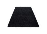 Ayyildiz , Anthrazit , Textil , Uni , rechteckig , 240x340 cm , Oeko-Tex® Standard 100 , für Fußbodenheizung geeignet, schmutzabweisend, für Hausstauballergiker geeignet, lichtunempfindlich, antistatisch, pflegeleicht, strapazierfähig, leicht zusammenrollbar , Teppiche & Böden, Teppiche, Hochflorteppiche, Hochflorteppiche eckig, Hochflorteppiche rechteckig