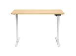 Livetastic Schreibtisch, Weiß, Eiche, Metall, Holzwerkstoff, rechteckig, eckig, 60x73.5x120 cm, höhenverstellbar, Arbeitszimmer, Schreibtische, Bürotische
