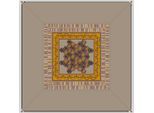 Outdoorteppich BENT "Verbindbarer Teppich Afrika", gelb (afrika druck), Teppiche, B : 250cm 1 Stk., 4mm, L: 250cm, Polyester, Outdoorteppich, PFC frei, B:250cm H:4mm L:250cm
