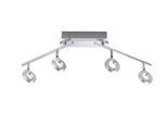 LED-Deckenleuchte Sileda Alufarben max. 6 Watt Deckenlampe