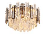 Deckenleuchte Grau/Klar/Chrome max. 40 Watt Deckenlampe