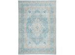 Novel Vintage-Teppich Leo, Creme, Pastellblau, Cognac, Textil, orientalisch, rechteckig, 160x230 cm, Oeko-Tex® Standard 100, rutschfest, waschbar, pflegeleicht, strapazierfähig, in verschiedenen Größen erhältlich, Teppiche & Böden, Teppiche, Waschbare Teppiche