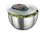 Emsa Salatschleuder Turboline, Transparent, Metall, 4,5 L, 27.0x16.5x27.2 cm, Kochen, Küchenhelfer, Salatschleuder
