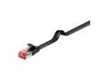 Goobay Flachkabel U/FTP Cat6 schwarz 3m 94234)