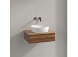 Villeroy und Boch Antao Waschtisch-Unterschrank K07011HM 60x19x50cm, Waschbeckenplattenfarbe honey oak, warm walnut