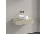 Villeroy und Boch Antao Waschtisch-Unterschrank K08110HJ 80x19x50cm, Waschbeckenplattenfarbe Lack, silk grey matt lacquer