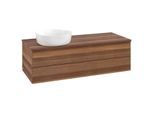 Villeroy und Boch Antao Waschtisch-Unterschrank K22012HM 120x36x50cm, Waschbeckenplattenfarbe warm walnut, warm walnut