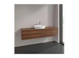 Villeroy und Boch Antao Waschtisch-Unterschrank K25112HM 160x36x50cm, Waschbeckenplattenfarbe warm walnut, warm walnut