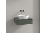 Villeroy und Boch Antao Waschtisch-Unterschrank K07010HL 60x19x50cm, Waschbeckenplattenfarbe Lack, leaf green matt lacquer