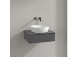Villeroy und Boch Antao Waschtisch-Unterschrank K07010GK 60x19x50cm, Waschbeckenplattenfarbe Lack, anthracite matt lacquer