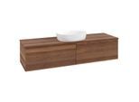 Villeroy und Boch Antao Waschtisch-Unterschrank K36112HM 160x36x50cm, Waschbeckenplattenfarbe warm walnut, warm walnut