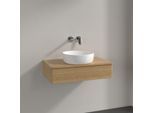 Villeroy und Boch Antao Waschtisch-Unterschrank K08011HN 80x19x50cm, Waschbeckenplattenfarbe honey oak, honey oak