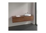 Villeroy und Boch Antao Waschtisch-Unterschrank K38012HM 160x36x50cm, Waschbeckenplattenfarbe warm walnut, warm walnut