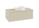 Villeroy und Boch Antao Waschtisch-Unterschrank L31010HJ 100x36x50cm, Waschbeckenplattenfarbe Lack, silk grey matt lacquer