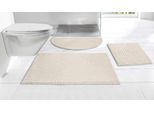 Badematte OTTO HOME "Ognon, Scandi, Boho, modernes Muster" Gr. 2, beige (natur), H:15mm, Polyester, Badematten, Badematte, Badteppich, Uni Farben, Hoch-Tief-Effekt