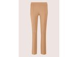Bügelfaltenhose MADELEINE "Jeggings Stretch-Hose mit Biesen, Bügelfalten", Damen, Gr. 34, N + K Gr, beige (berber), Obermaterial: 62% Lyocell CLY. 34% Baumwolle CO. 4% Elasthan EL., Modern, normal, Hosen