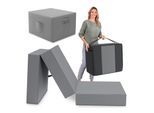 Spar-Set Klappmatratze Gästematratze, 75x195x15cm, grau inkl. Husse grau & Transporttasche