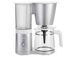 ZWILLING 1008909 Enfinigy Filterkaffeemaschine (12 Tassen, 1,5 l Wassertank, Glaskanne, Warmhalteplatte, silber)