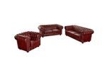Max Winzer , Rot , Leder , Echtleder , Rindleder , Goldenes M, Made in Europe , Rücken echt , Wohnzimmer, Sofas & Couches, Sofas, Weitere Sofas