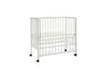 Fillikid , Weiß , Holz , Buche , 94.5x91.5x46 cm , höhenverstellbar, sehr stabil , Baby, Babyzimmer, Babybetten, Beistellbetten