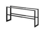 Schuhregal , Schwarz , Metall , 15x30x38 cm , Garderobe, Schuhaufbewahrung, Schuhregale