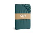 Spannbettlaken OTTO HOME "PHYSALIS in BASIC und PREMIUM Qualität, 100% Baumwolle", petrol, B:180cm L:200cm, Jersey (160 g/m²), Obermaterial: 100% Baumwolle, Bettlaken, Spannbettlaken, für Matratzen bis 18 cm Höhe, Bettlaken, Spannbetttuch, pflegeleicht