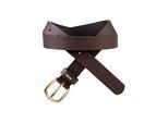 Ledergürtel BOSS "Laci-BOSS-G Sz25", Damen, Gr. 80, schwarz braun 201, Leder, unifarben, Gürtel Ledergürtel, aus italienischem Rindsleder