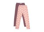Leggings MINYMO "Leggings MISweat", Mädchen, Gr. 104, N-Gr, rosa (misty rose), Obermaterial: 95% Baumwolle CO. 5% Elasthan EL., Hosen Leggings