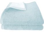 Handtücher DYCKHOFF "Pure Natural Uni", blau, B:50cm L:100cm, Frottier, Baumwolle, Handtücher, Handtücher, BIO Baumwolle, GOTS