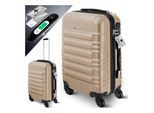 KESSER® Reisekoffer Hartschalen-Koffer Inkl. Kofferwaage + Gepäckanhänger Trolley Gepäck Rollkoffer Zahlenschloss 4 Rollen ABS-Hartschale Teleskopgriff