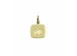 Sternzeichenanhänger ADELIA´S "Sternzeichen Anhänger Stier 333 Gold ( 8K )", gold, Schmuckanhänger, Damen, Stier, Gold, Goldanhänger Stier