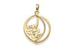 Kettenanhänger ADELIA´S "Anhänger aus 333 Gelbgold", gold, Schmuckanhänger, Damen, Gold, Kettenanhänger, mit Zirkonia