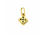 Kettenanhänger ADELIA´S "Anhänger Würfel 333 Gold ( 8K )", gold, Schmuckanhänger, Damen, Gold, Kettenanhänger, Goldanhänger Würfel
