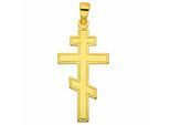 Kettenanhänger ADELIA´S "Kreuzanhänger 585 Gold ( 14K )", gold, Schmuckanhänger, Damen, Gold, Kettenanhänger, Goldanhänger Kreuz