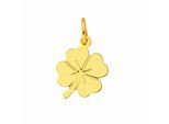Kette mit Anhänger ADELIA´S "Damen 585 Gold Anhänger Kleeblatt", gold, Halsketten, Damen, Gold, Schmuckset - Set mit Halskette