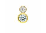 Kettenanhänger ADELIA´S "Anhänger 333 Gold ( 8K ) mit Zirkonia", silber, Schmuckanhänger, Damen, mit Zirkonia, Gold, Kettenanhänger, Goldanhänger