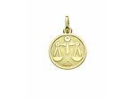 Sternzeichenanhänger ADELIA´S "Sternzeichen Anhänger Waage 333 Gold ( 8K )", gold, Schmuckanhänger, Damen, Waage, Gold, Goldanhänger Waage