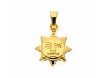 Kettenanhänger ADELIA´S "Anhänger Sonne 333 Gold ( 8K )", gold, Schmuckanhänger, Mädchen, Gold, Kettenanhänger, Goldanhänger Sonne