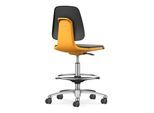 Bimos Arbeitsstuhl Labsit mit Rollen Sitz-H.560-810mm Skintec orange (9125-4000-3279-525)