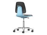 bimos Arbeitsstuhl Labsit mit Rollen Sitz-H.450-650 mm Skintec blau (9123-4000-3277-521)