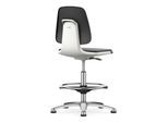 Bimos Arbeitsstuhl Labsit mit Gleiter Sitz-H. 520-770 mm Skintec weiß (9121-4000-3403-525)