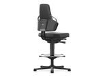 bimos Arbeitsdrehstuhl Nexxit Skintec Fußring Sitzhöhe 570-820 mm grau (9031-4000-3278)