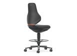 bimos Industrie- und Laborstuhl Texon Sitz-Stopp-Rollen Fußring 570-810 mm schwarz Supertec (9175-SP01)