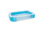 Planschbecken Family Pool 262x175x50cm Sichtfenster Garten Pool Kinderpool