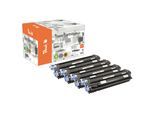 Peach C707 4 Toner (bk, c/m/y) ersetzt Canon CRG-707, 9424A004, 9423A004, 9422A004, 9421A004 für z.B. Canon ISensys LBP -5000 (wiederaufbereitet)