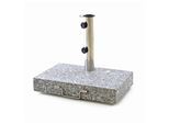 VCM Sonnenschirmständer 25 kg Granit grau rechteckig 45 x 28 cm