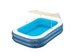 Bestway Family Pool Summer Bliss mit Sonnendach 254x178x140cm Planschbecken