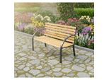 Möbelix , Tannenholzfarben , Metall, Naturmaterialien , 60x83x122 cm , Truhe im Sitz, mit Rückenlehne, abwischbar, in verschiedenen Größen erhältlich , Gartenmöbel, Gartenbänke