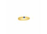 Kettenanhänger ADELIA´S "Anhänger Taufring 333 Gold ( 8K ) mit Saphir", blau (gold), Schmuckanhänger, Mädchen, Gold, Kettenanhänger, Goldanhänger Taufring